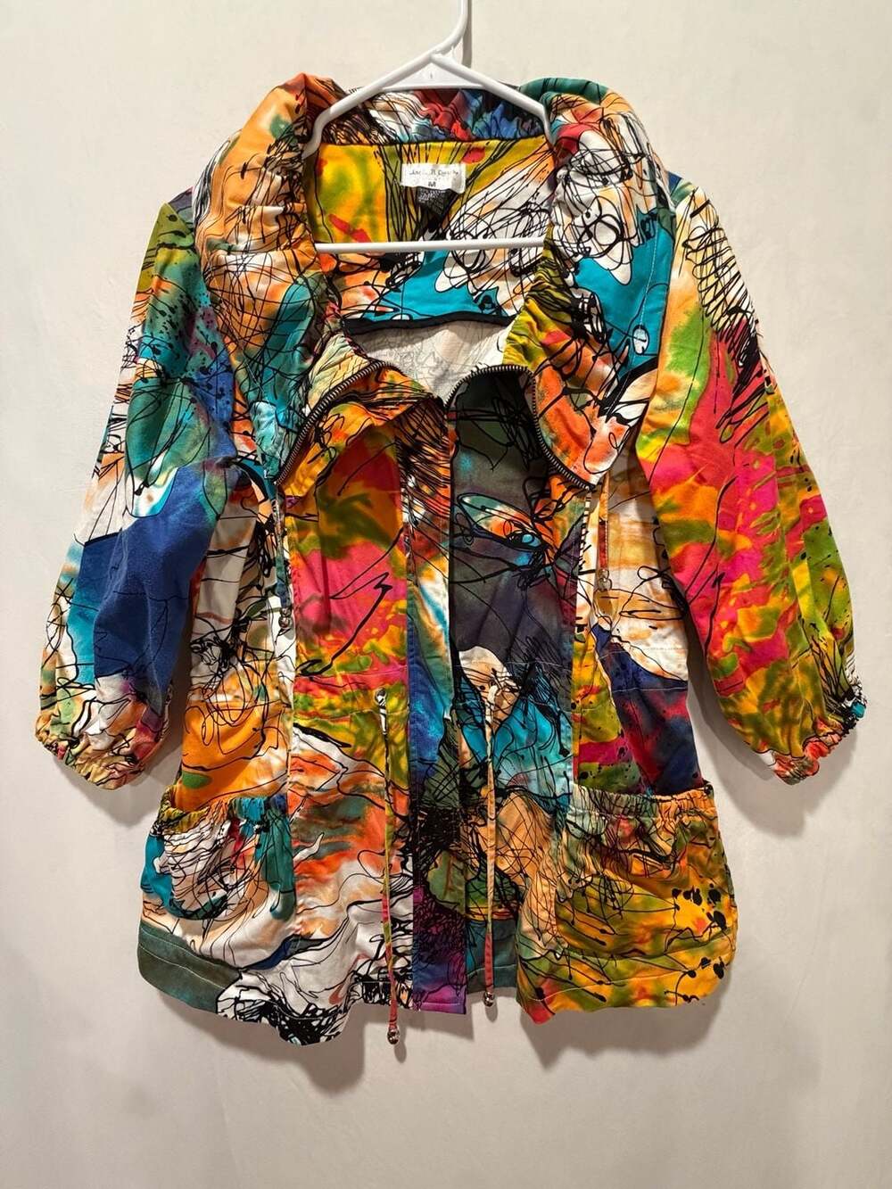 Vintage Jack B. Quick Rainbow Abstract Print Jacket